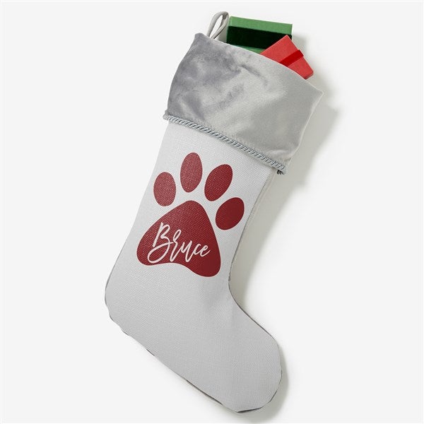 Pet Paw Personalized Pet Christmas Stockings - 27872