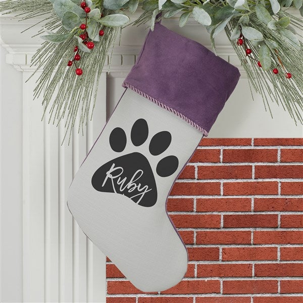 Pet Paw Personalized Pet Christmas Stockings - 27872