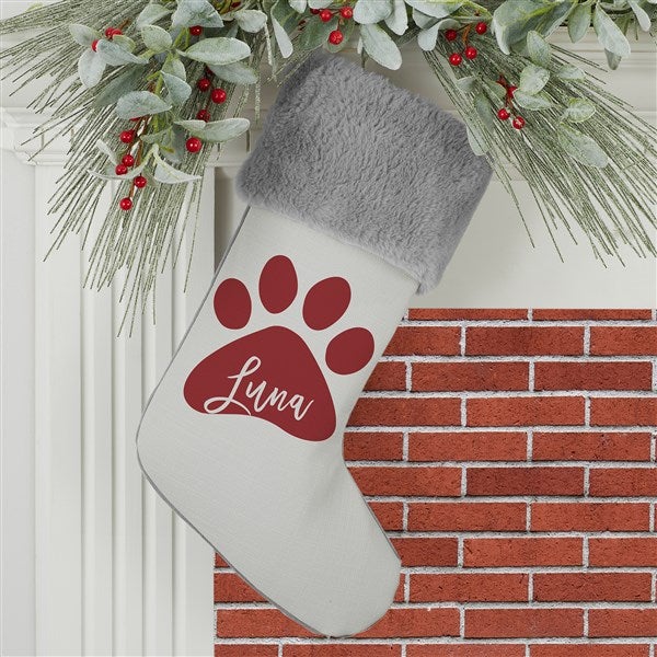 Pet Paw Personalized Pet Christmas Stockings - 27872