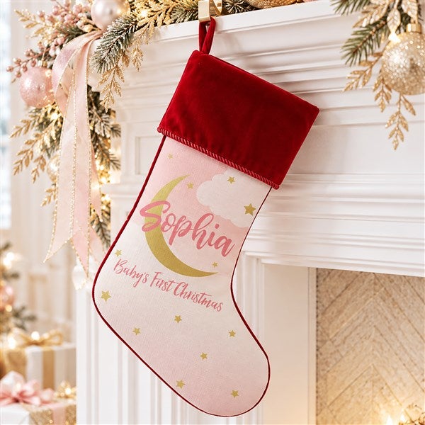 Beyond The Moon Personalized Baby's First Christmas Stockings - 27874