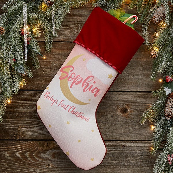 personalized first christmas stocking