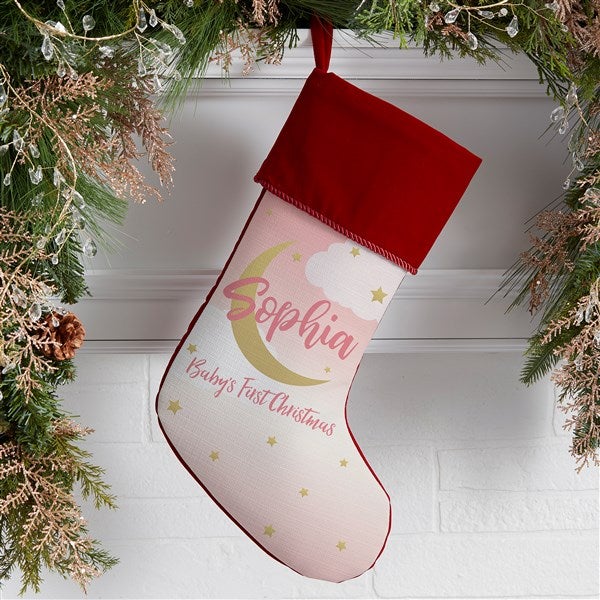 Beyond The Moon Personalized Baby's First Christmas Stockings - 27874