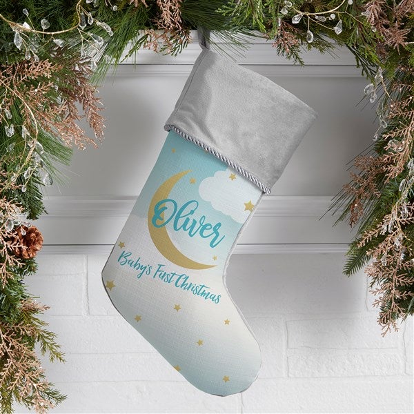 Beyond The Moon Personalized Baby's First Christmas Stockings - 27874