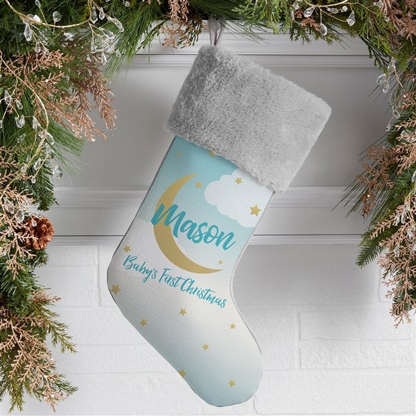 Beyond The Moon Personalized Baby's First Christmas Stockings - 27874