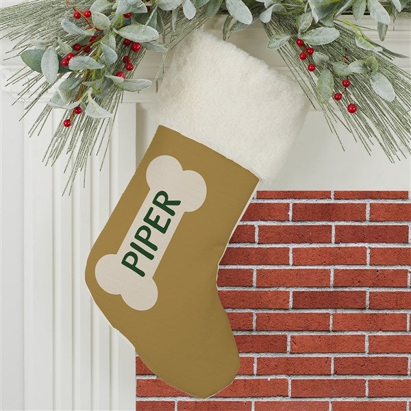 Dog Bone Personalized Dog Christmas Stockings - 27876