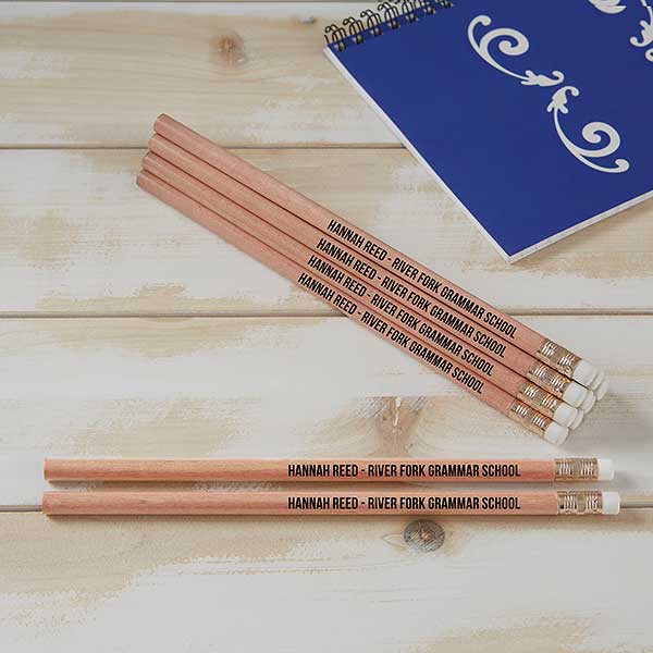 Details about   48 PERSONALIZED Regular Pencils Cedar Look Pencils 