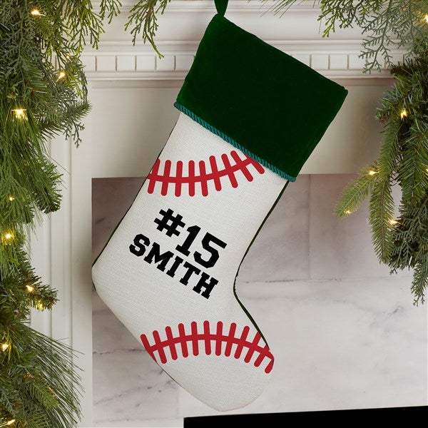 Personalized Baseball Christmas Stockings - 27886