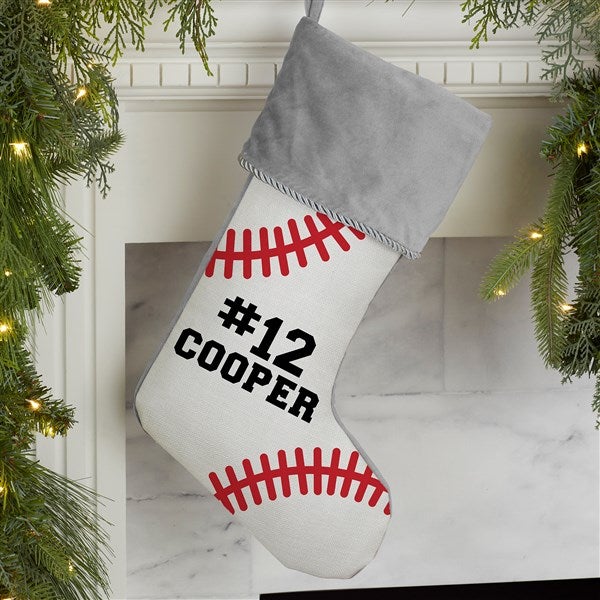 Personalized Baseball Christmas Stockings - 27886