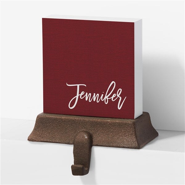 Scripty Name Personalized Christmas Stocking Holders - 27889