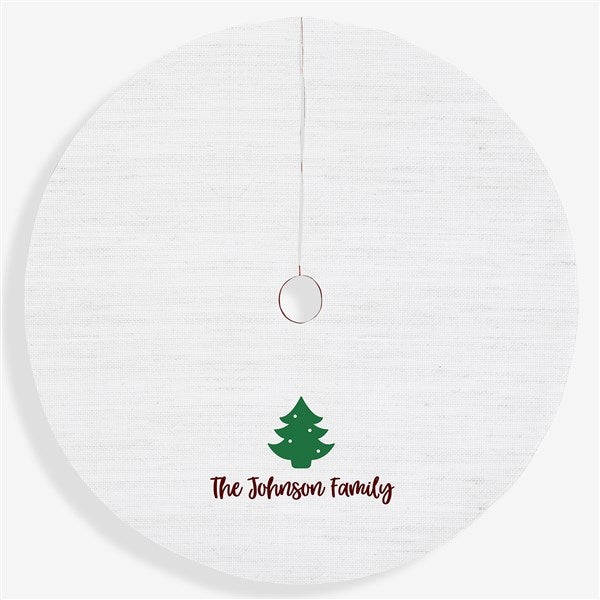 Choose Your Icon Personalized Christmas Tree Skirt - 27897