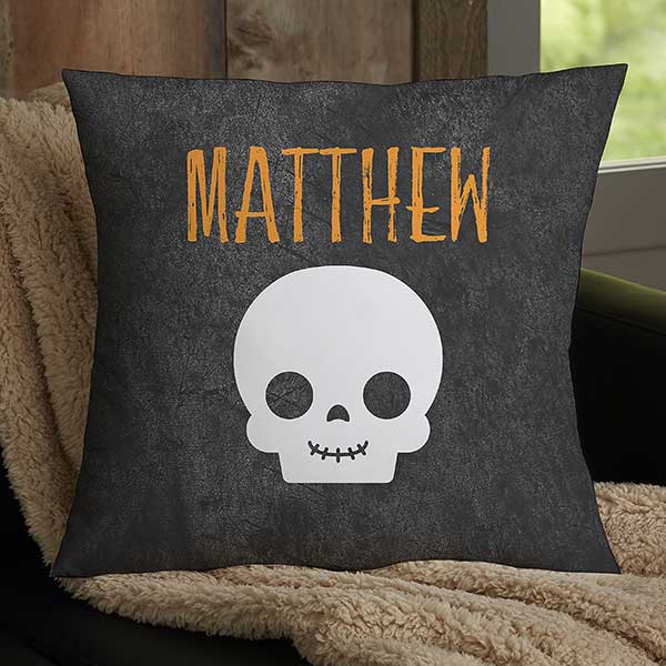 Skeleton Family Personalized Halloween Throw Pillows - 27913