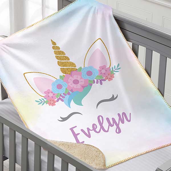 Personalized Unicorn Blankets - 27916
