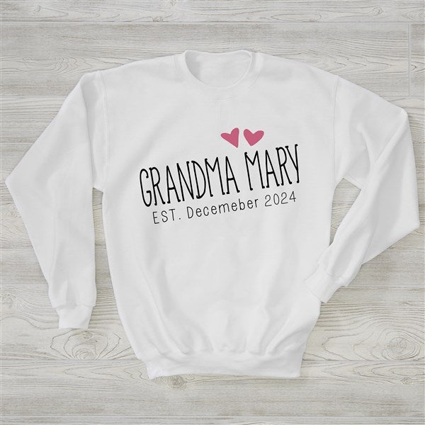 Grandma Established Personalized Women's Sweatshirts - 27945