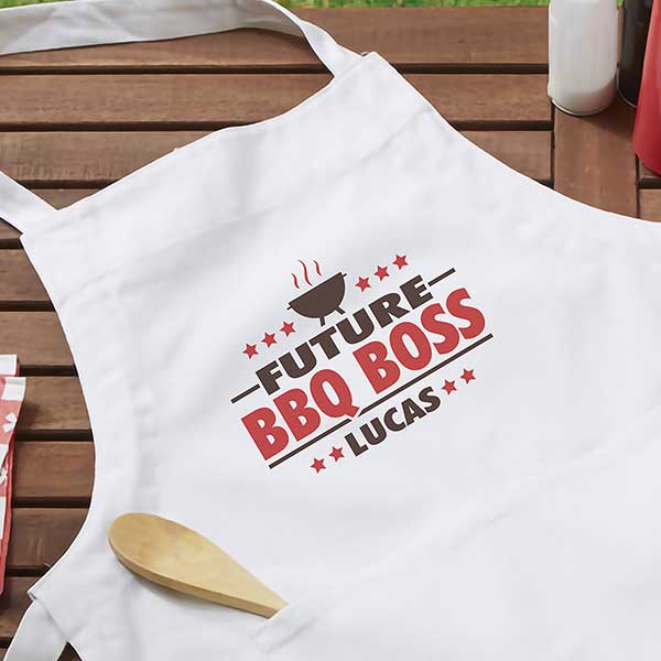 Future BBQ Boss Personalized Youth Apron
