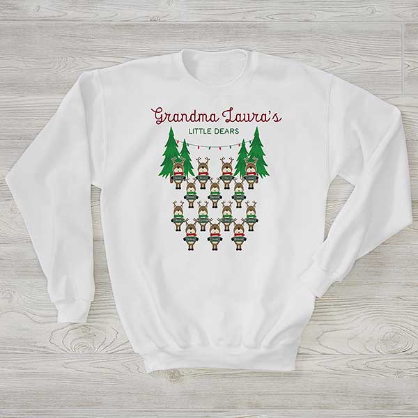 Reindeer Family Personalized Adult Sweatshirts - 27950