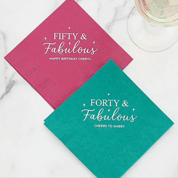 Birthday Personalized Cocktail Napkins - 27981D