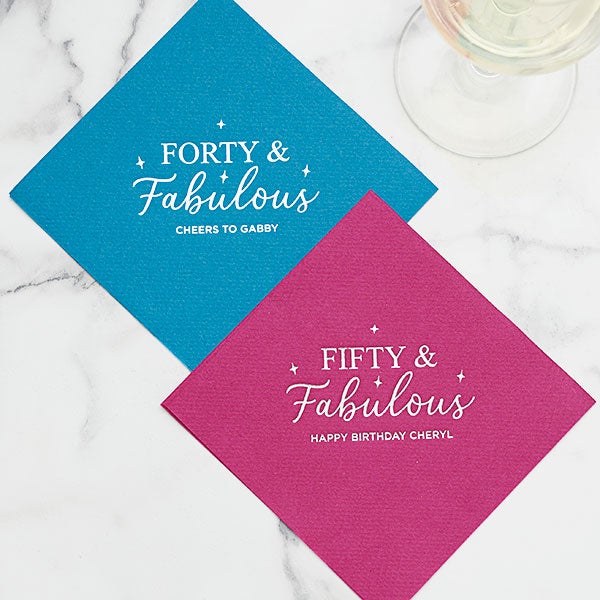 Birthday Personalized Elegance Napkins - 27987D