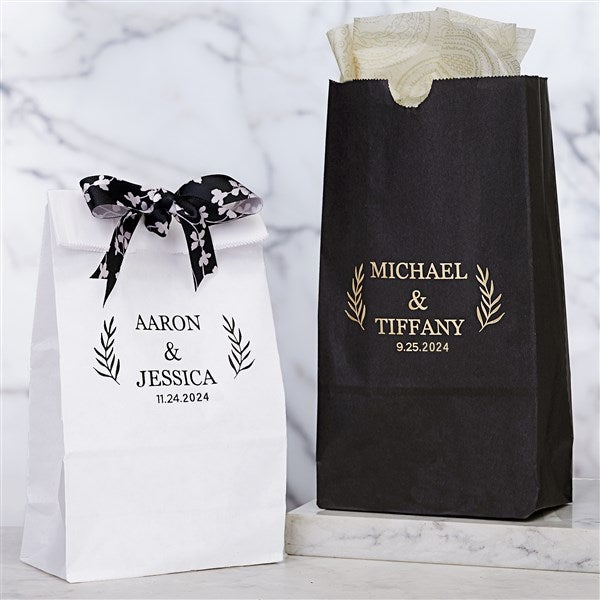 Wedding Laurel Personalized Wedding Goodie Bags - 27989D