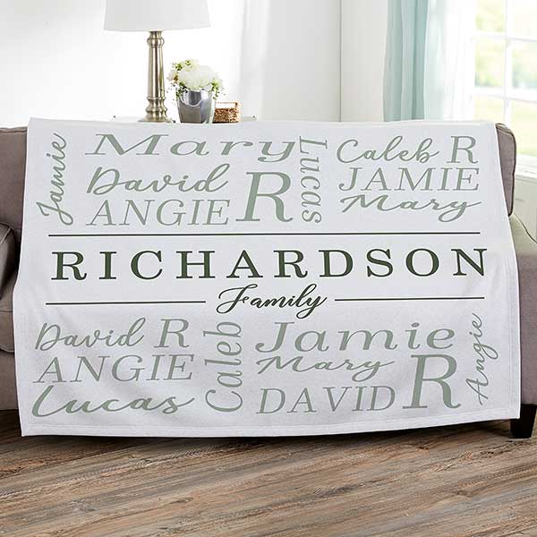 Family Is Everything Personalized Blankets - 28026