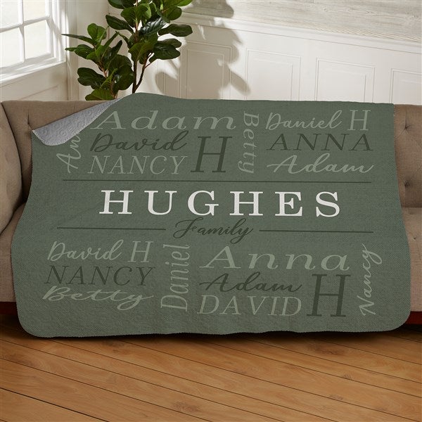 Family Is Everything Personalized Blankets - 28026