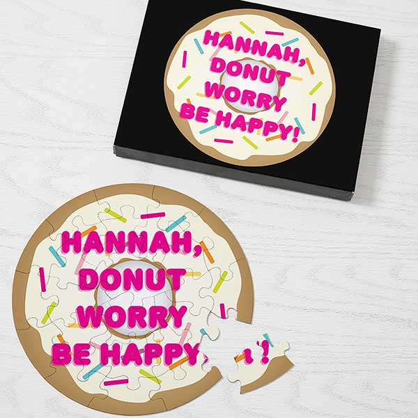 Donut Puns Personalized Kids Puzzles - 28027