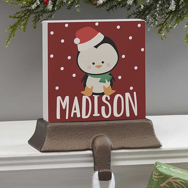 Holly Jolly Characters Personalized Christmas Stocking Holders - 28051