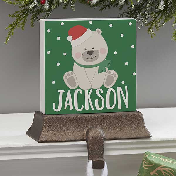 Holly Jolly Characters Personalized Christmas Stocking Holders - 28051