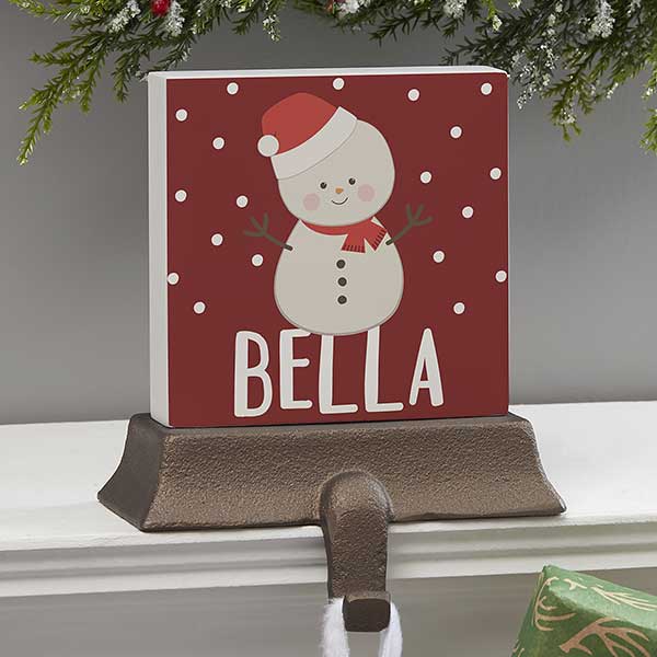 Holly Jolly Characters Personalized Christmas Stocking Holders - 28051