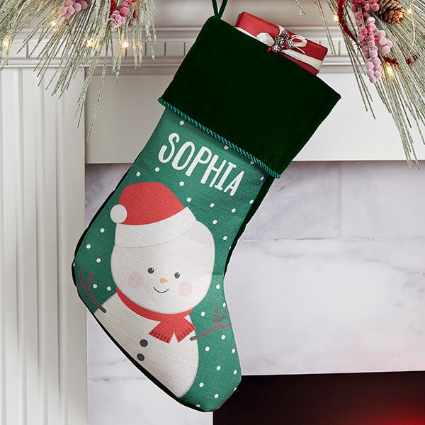 Burgandy Star Design Polar Fleece Christmas Stocking Home Décor ...