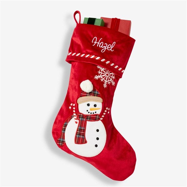 Candy Cane Character Personalized Christmas Stockings - 28066