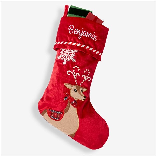Candy Cane Character Personalized Christmas Stockings - 28066