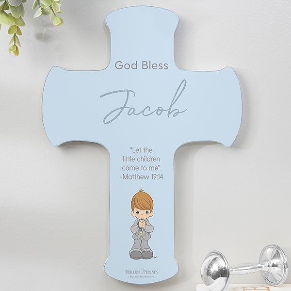 Precious Moments His First Communion Personalized Cross - 28108