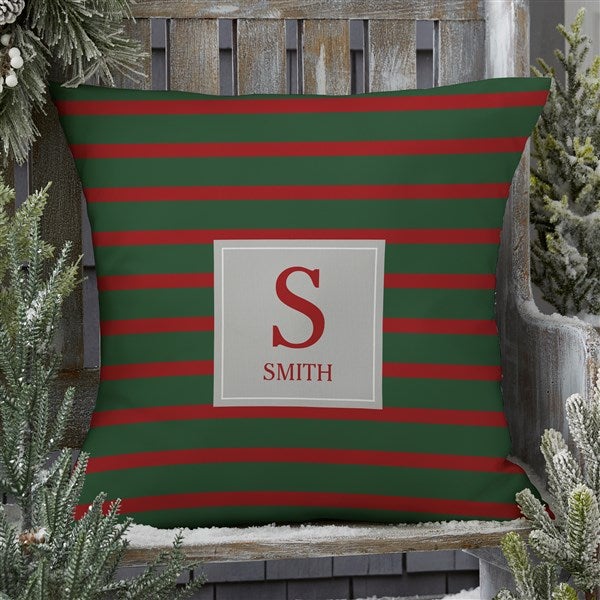 Holiday Custom Pattern Personalized Outdoor Throw Pillows - 28119