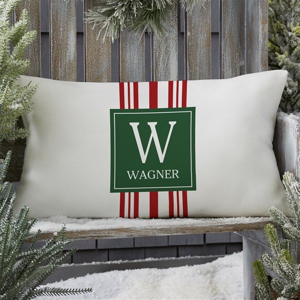 Holiday Custom Pattern Personalized Outdoor Throw Pillows - 28119