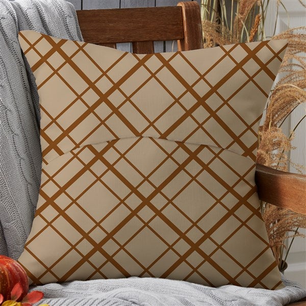 Fall Harvest Custom Pattern Personalized Outdoor Throw Pillow 20x20