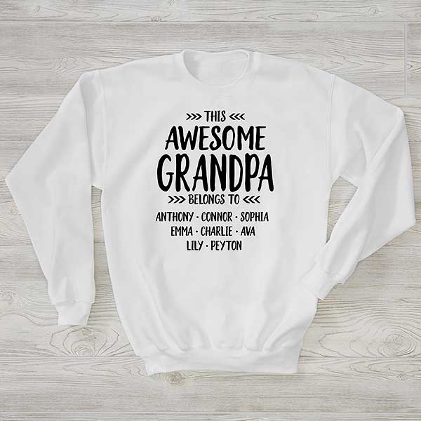 This Awesome Dad Belongs To Personalized Sweatshirts - 28124
