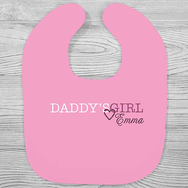 Daddy & Daddy's Girl Personalized Baby Bibs - 28144