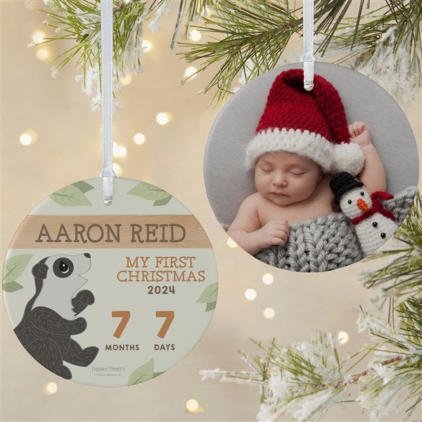 Precious Moments Precious Earth Baby's First Christmas Personalized Ornament - 28179