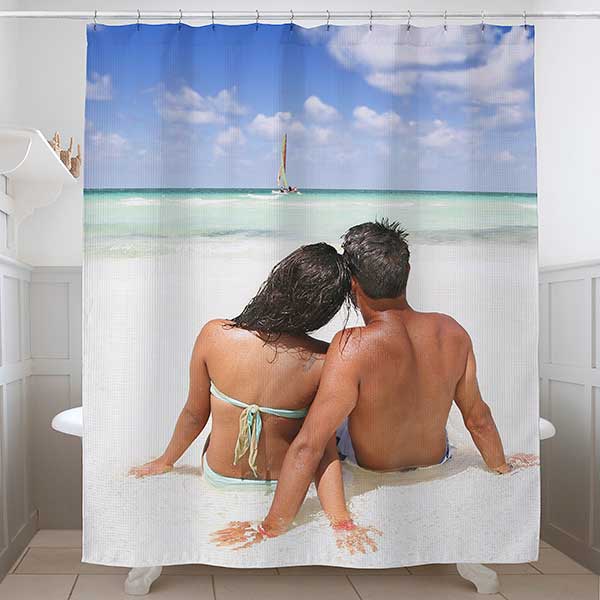 Personalized Couple Photo Shower Curtain - 28196