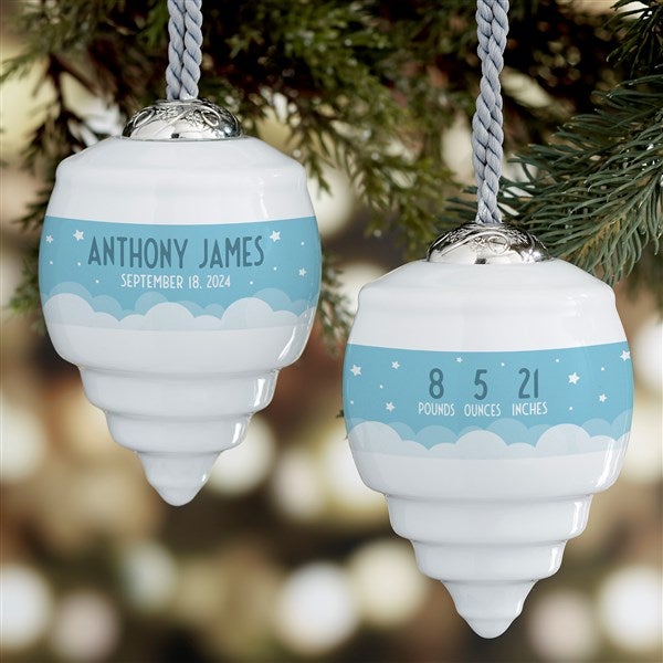Baby's First Christmas Deluxe Personalized Ornament - 28228