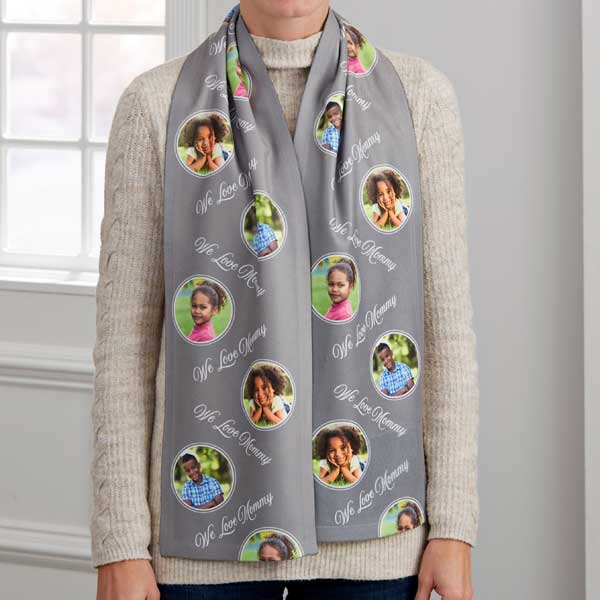 Photo Phrase Personalized Ladies Scarves - 28244