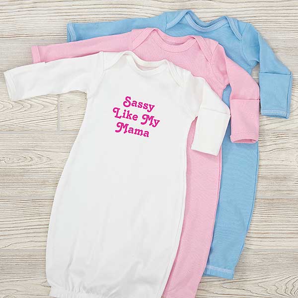 personalized baby gown