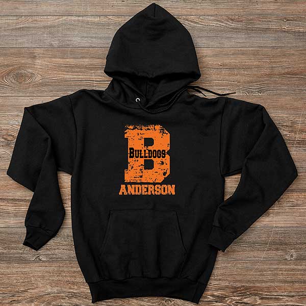 hanes orange hoodie