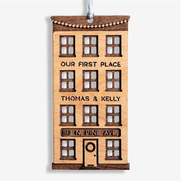 Our First Place Personalized Wood Ornaments - 28319