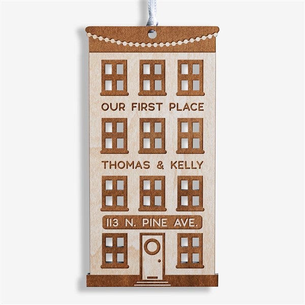 Our First Place Personalized Wood Ornaments - 28319