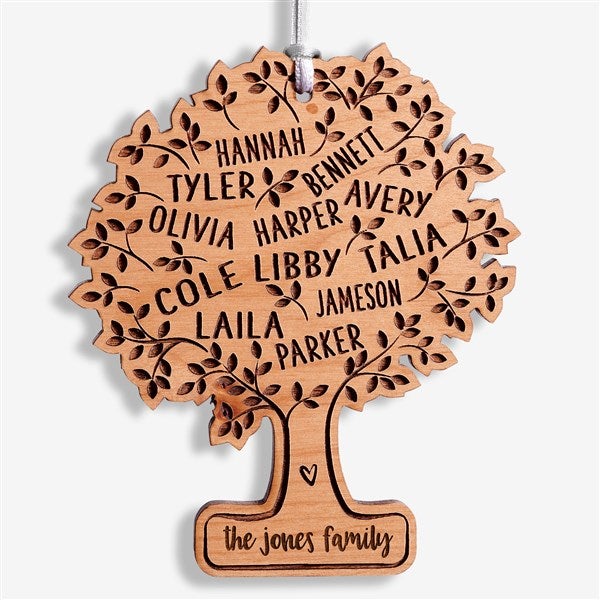Family Tree Of Life Personalized Wood Ornaments - 28322