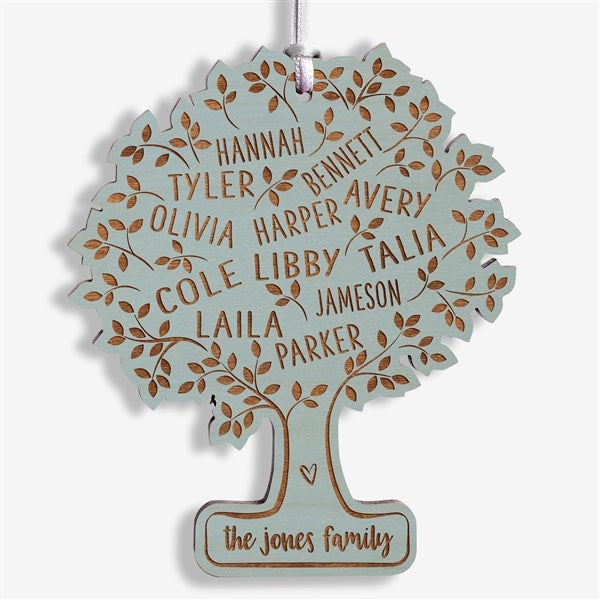Family Tree Of Life Personalized Wood Ornaments - 28322
