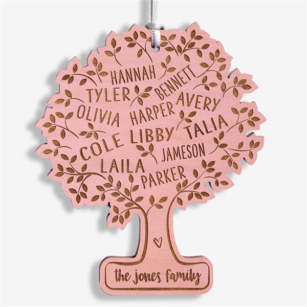 Family Tree Of Life Personalized Wood Ornaments - 28322