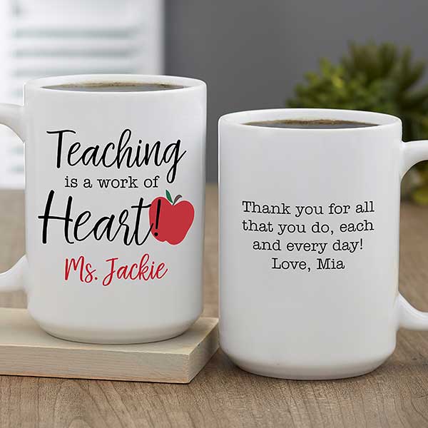 Inspiring Teacher Personalized Coffee Mugs - 28381