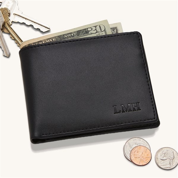 Personalized Leather Bi-Fold Wallet - Regent Collection - 2839